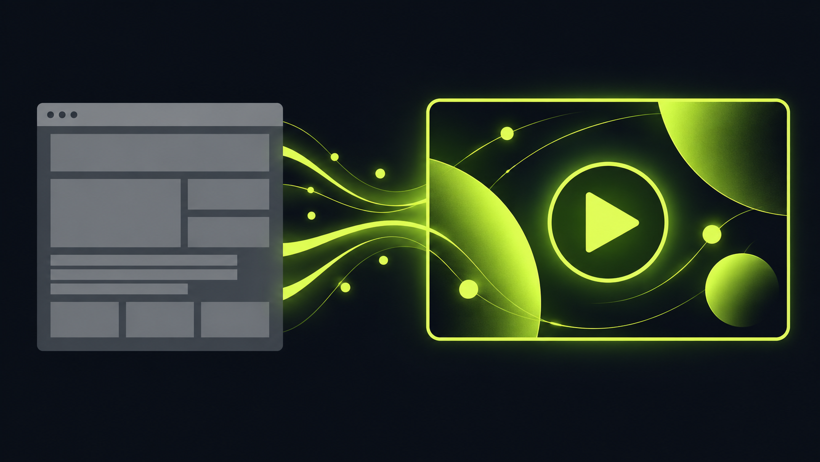Una página de negocio se transforma en una pieza de vídeo con la identidad de la marca.